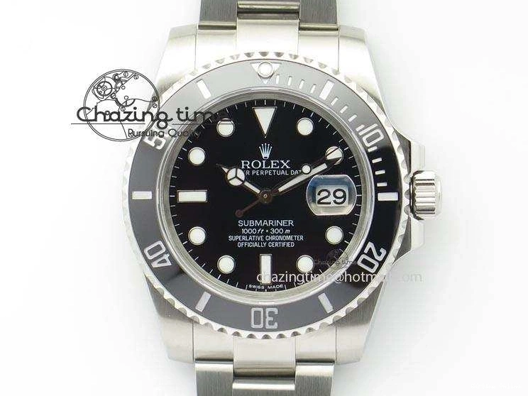 0227 Popular Submariner SS SS Black Dial BP Maker Best Edition Swiss ETA 3929